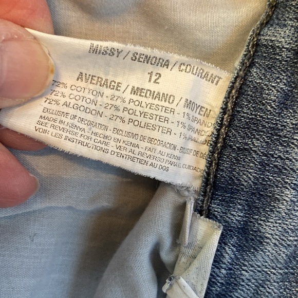 Gloria Vanderbilt Amanda Women's Jeans Size 12 With Embroidered Pockets - Picture 10 of 11